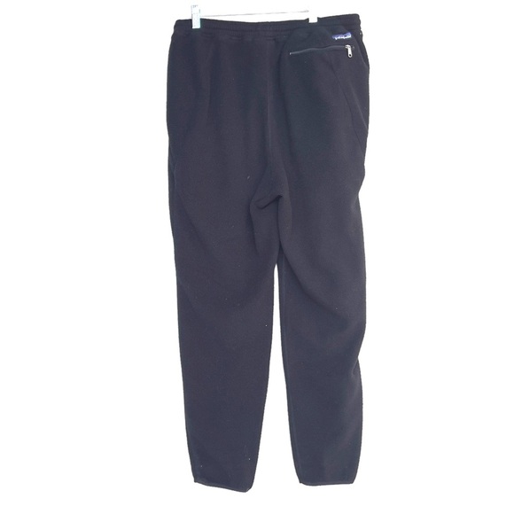 Vintage Patagonia thick fleece men's black pants large L rare fall